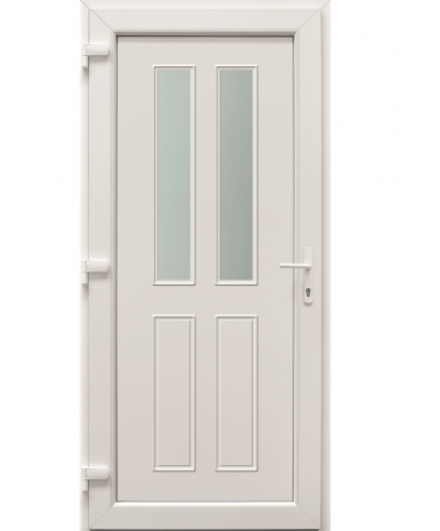 Szicília fehér 98x208cm jobb, PVC bejárati ajtó + kilincs